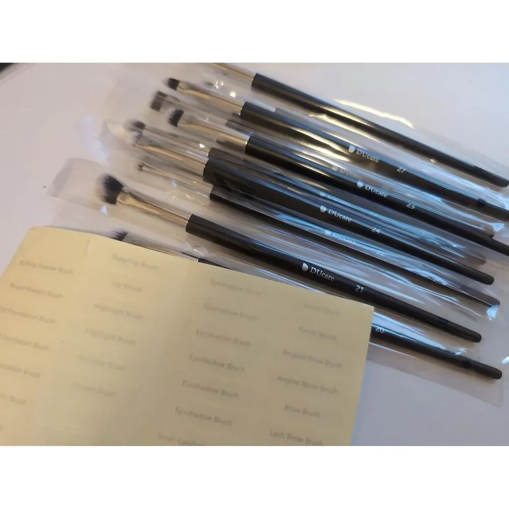 DUcare 32pieces Black Premium Synthetic Kabuki Makeup Brushes Set
